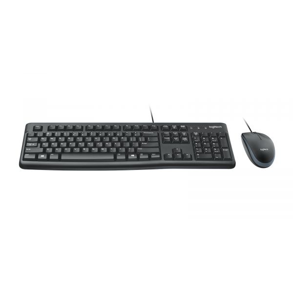 Teclado Logitech MK120 Rato US/EU Preto