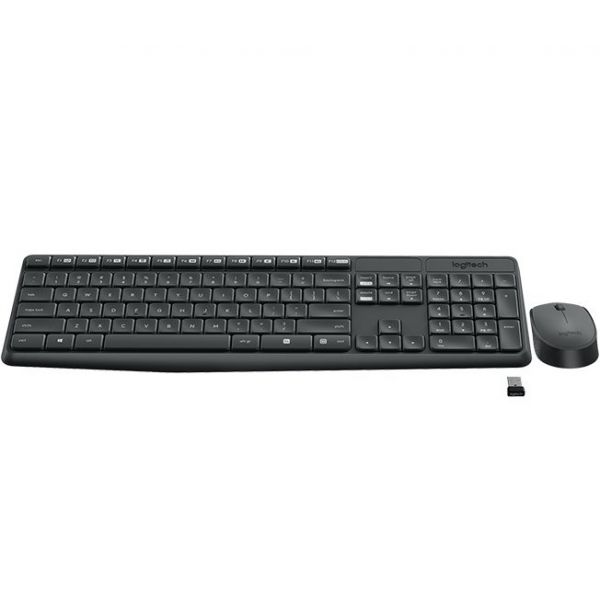 Teclado Logitech MK235 - Conjunto de e Rato - sem Fios - 2.4 Ghz - Húngaro 920-007935 - 920-007935
