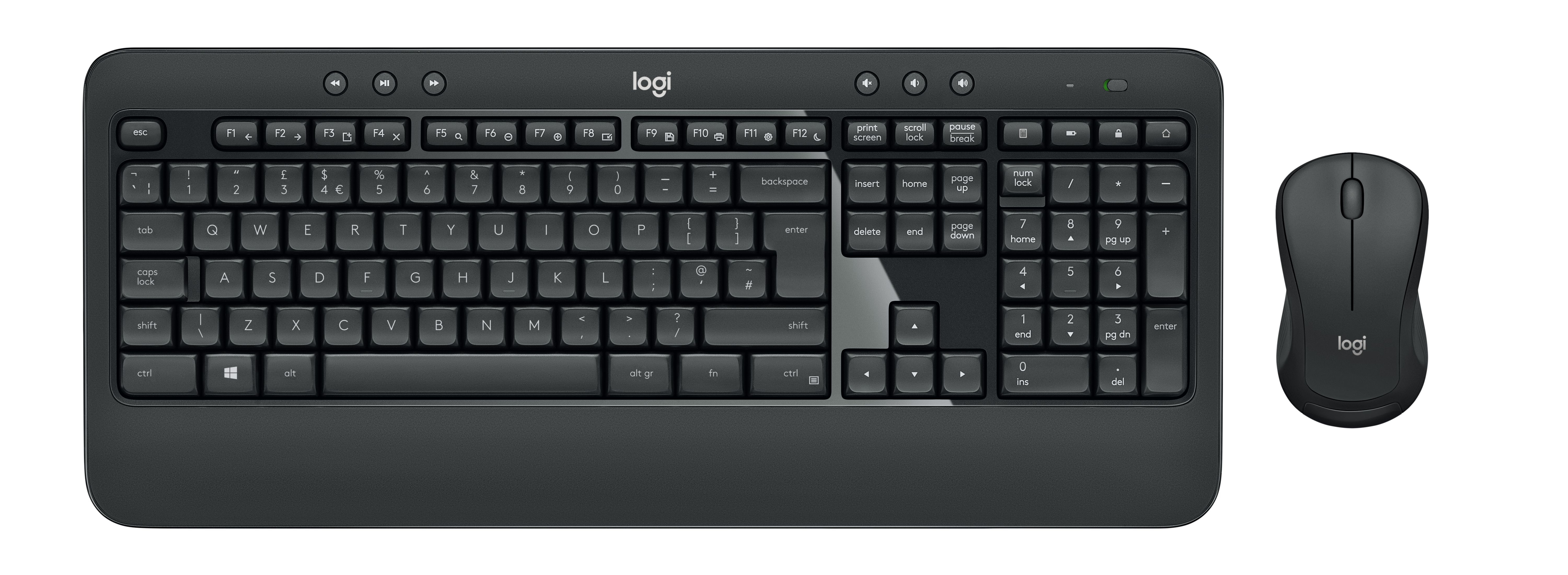 Teclado Logitech MK540 Advanced - Conjunto de e Rato - sem Fios - 2.4 Ghz - Alemão 920-008675 - 920-008675