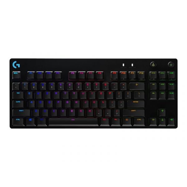 Teclado Logitech G Pro Mechanical Gaming Keyboard - Luz Traseira - usb - Qwertz - Alemão - Interruptor: Gx Blue Clicky - Preto 920-009389 - 920-009389