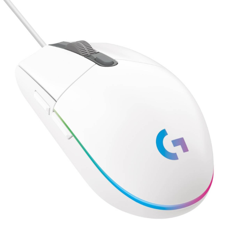 Rato Óptico Logitech G203 Lightsync RGB 8000DPI Branco