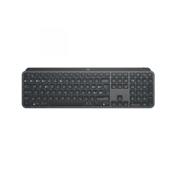 Teclado Logitech Mx Keys For Business Rf Wireless + Bluetooth Espanhol Grafite