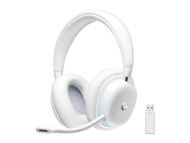 Headset Logitech G735 Lightspeed Wireless RGB Gaming Branco