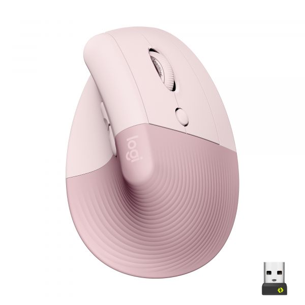 Logitech Lift Ergonómico Vertical Direita Rosa