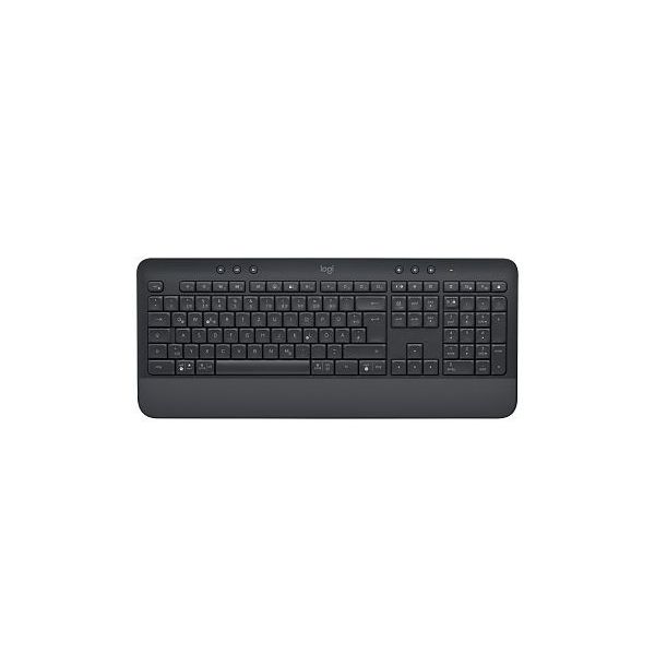 Teclado Logitech Signature K650 - sem Fios - Bluetooth 5.1 - Qwerty - Espanhol - Grafite 920-010917 - 920-010917