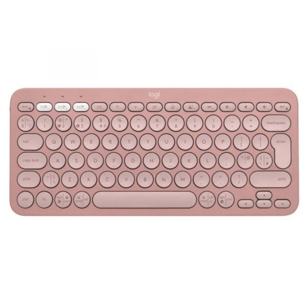 Teclado Logitech Pebble Keys 2 K380s Bluetooth Multi-Dispositivo Rosa (Espanhol)