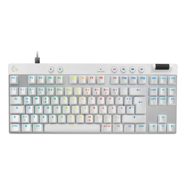 Logitech G PRO X TKL RAPID Magnetic-Analog Branco QWERTZ Alemão
