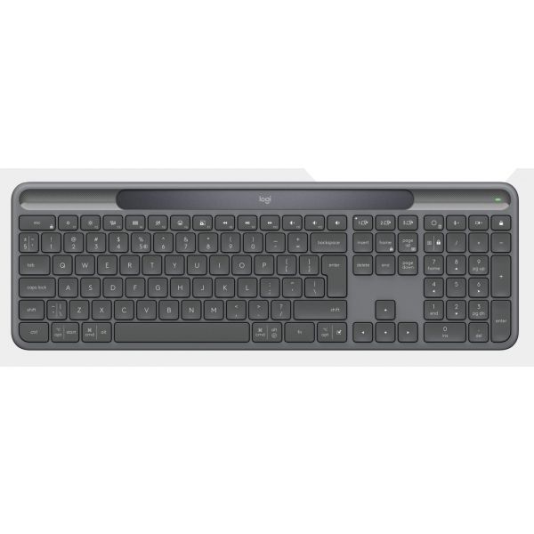 Teclado Logitech Signature Slim Solar+ K980 Sem Fios QWERTZ Alemão Grafite