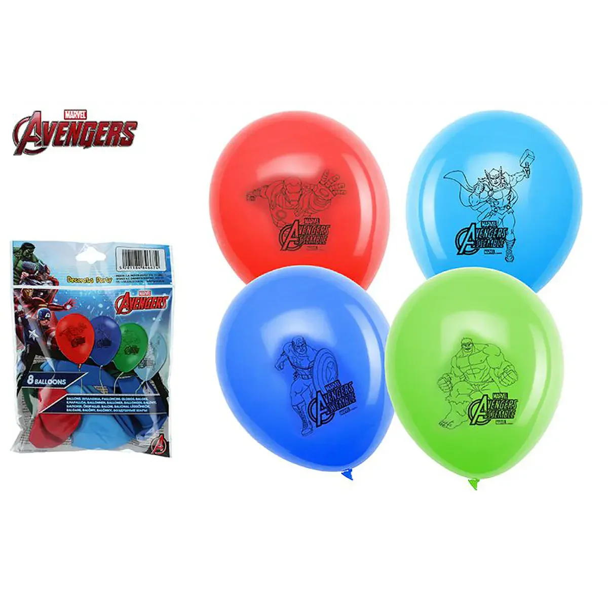Saco 8 Balões - Avengers