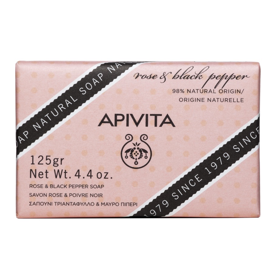 Apivita Sabonete Rosa e Pimenta Preta 125G