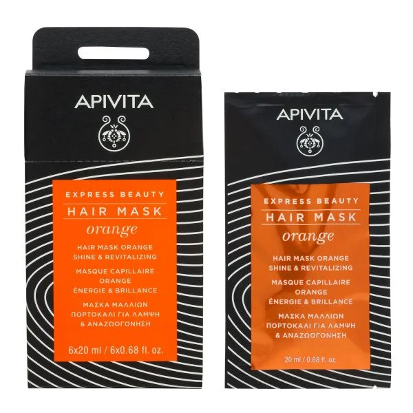 Apivita Máscara Brilho e Vitalidade Laranja & Mel 20ml