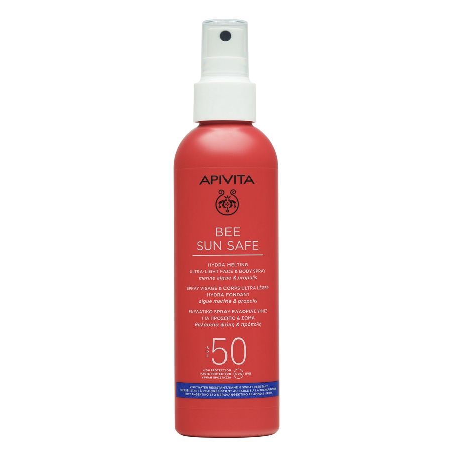 Apivita Bee Sun Safe Spray Hidra Ultraligeiro Rosto e Corpo FPS50 200ml