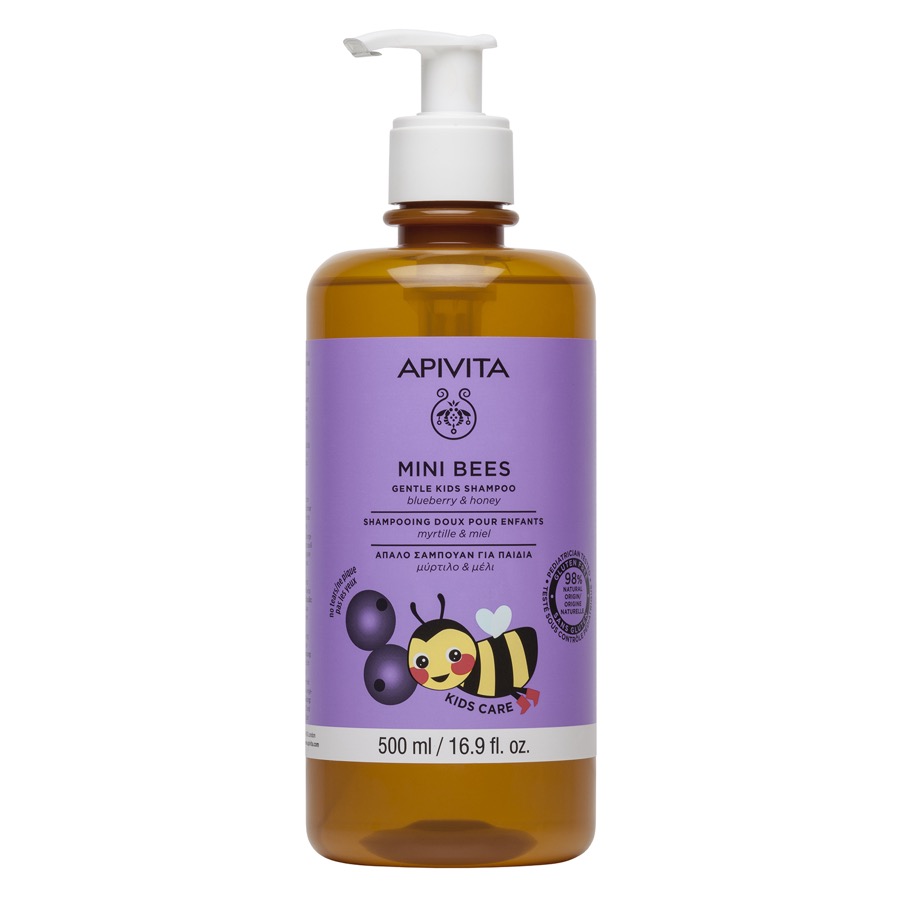 Apivita Mini Bees Champo Suave Mirtilo e Mel 500 mL