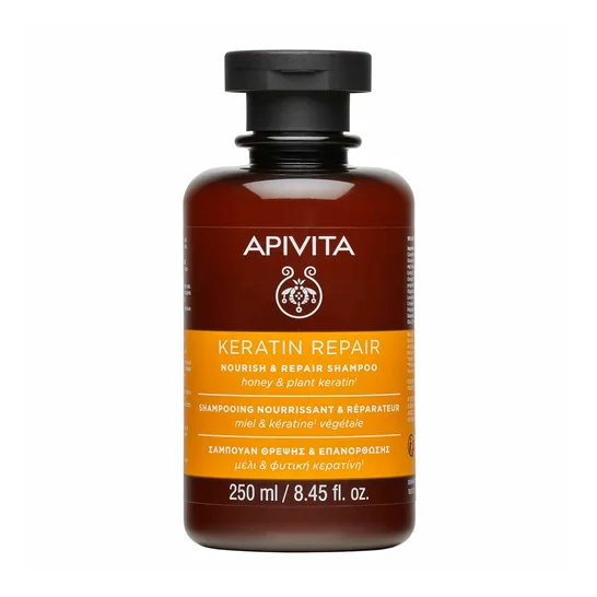 Apivita Champô Keratin Repair 250mL – Reparação & Suavidade