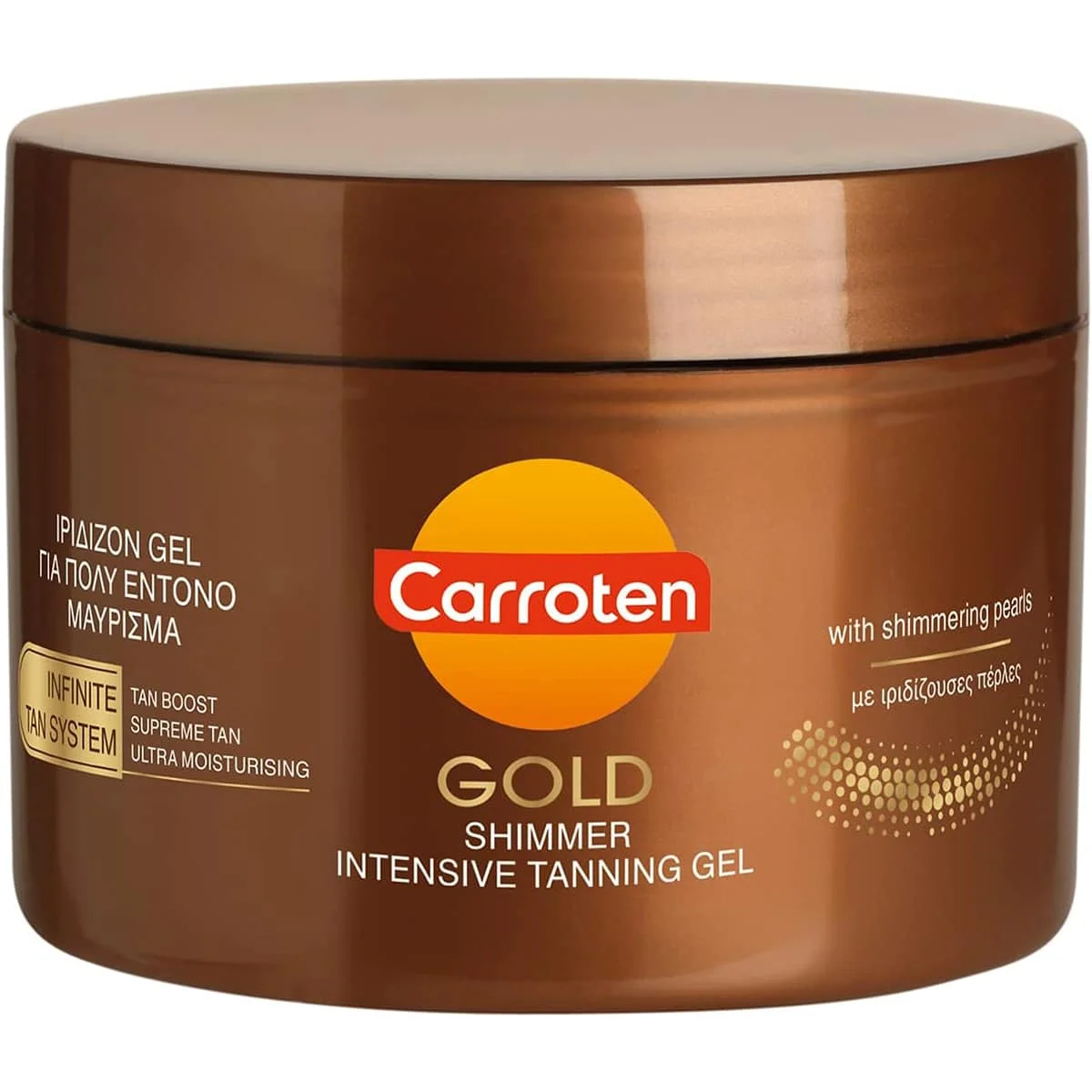 Gel Bronzeador Intensivo com Brilho Dourado 150 ml Carroten