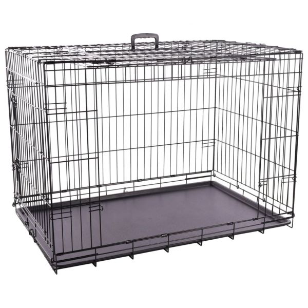Jaula de Arame com Porta Deslizante Nyo Xl 108x71,5x76cm Preto - 439624
