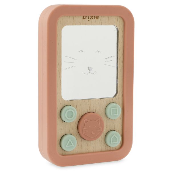 Trixie Telemóvel Madeira e Silicone Bebé Mrs. Cat