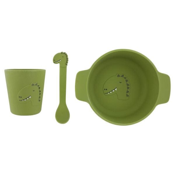 Trixie Conjunto Refeição Silicone Mr. Dino