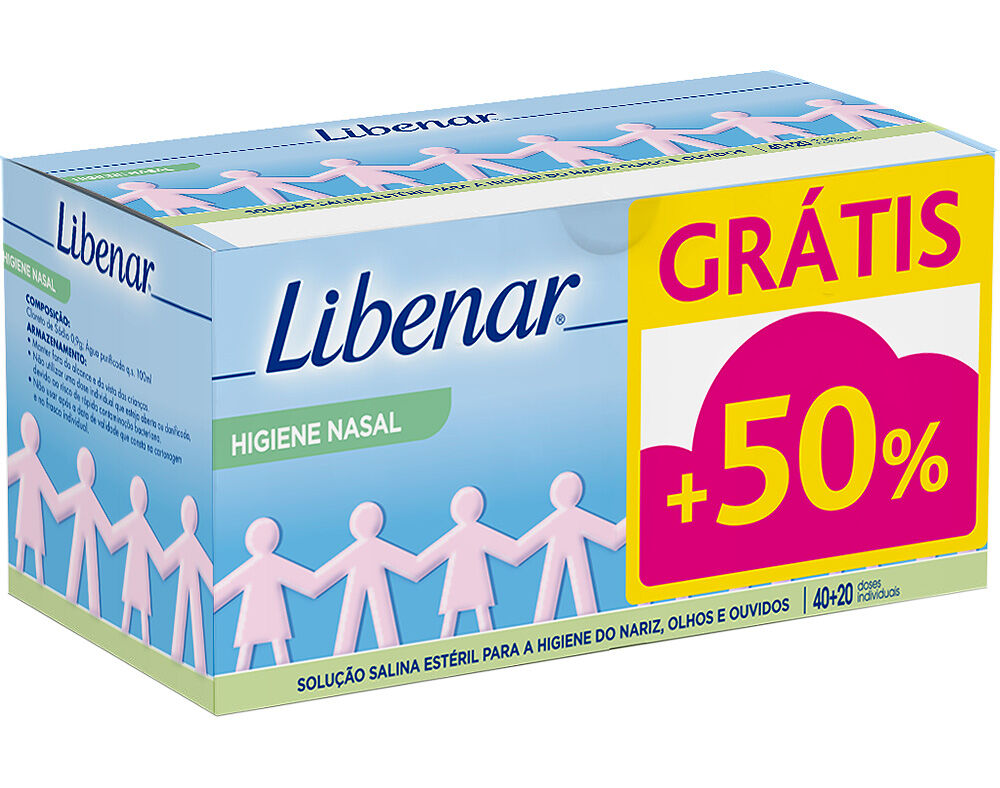 Libenar Baby Soro Fisiológico 5 mL 60 Unidades