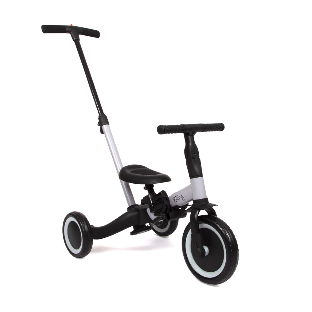 Bicicleta 4 em 1 com Pushbar Gio Black Gray Billy
