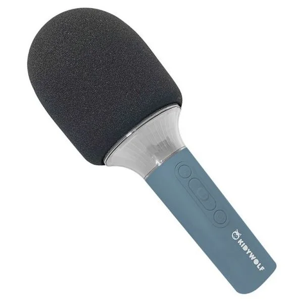 KidyWolf Microfone Kidymic-Bu Azul