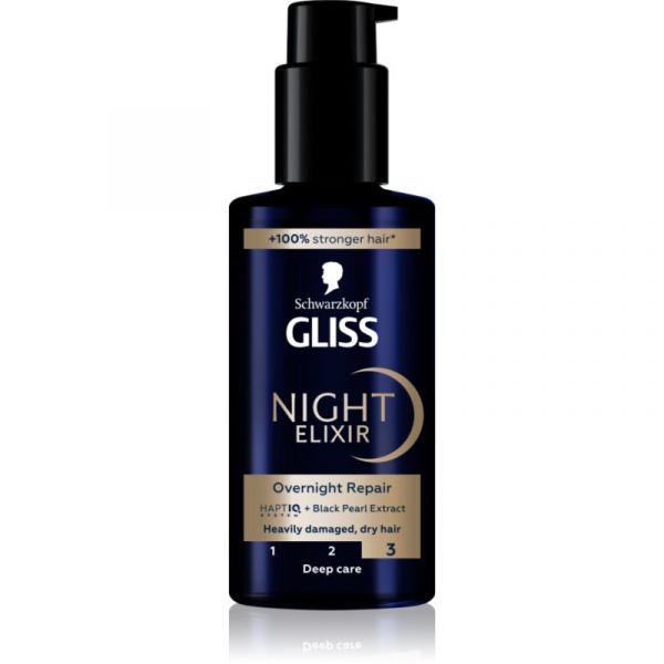 Schwarzkopf Gliss Night Elixir Sérum Cabelo Danificado ou Seco 100ml