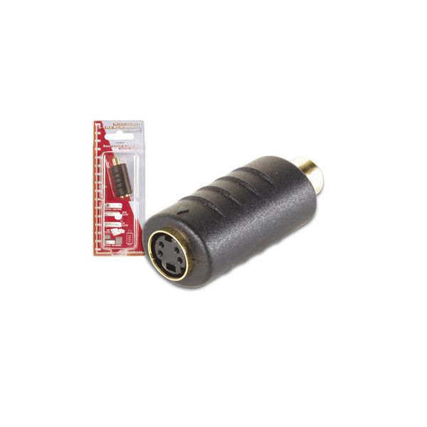 Velleman Adaptador S-VHS 4P mini-DIN femea para RCA femea banhado a o VELAVW138