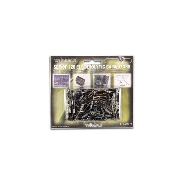Conjunto condensadores eletroliticos 1mF a 1000mF K/CAP2