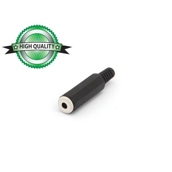 Velleman 3.5mm Conector Jack Femea Stereo CA010H Black