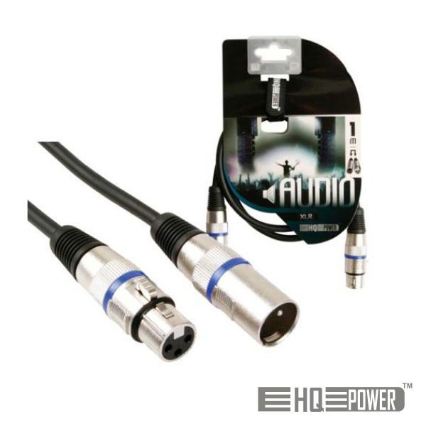 Hq Power Cabo Xlr 3P Macho / Xlr 3P Fêmea 1M Hq Power - PAC120