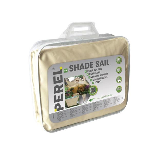 Perel Vela de Sombra Quadrada 5x5m Champagne 180g/m² GSS4500PE