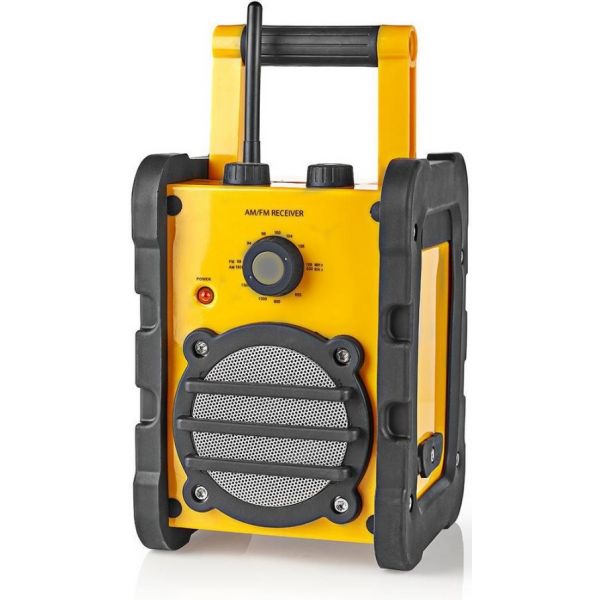 Nedis Rádio de Trabalho Portátil AM/FM 3W RMS Altamente Resistente - WR25207