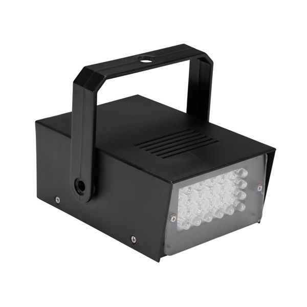 FR Mini Strobe led Branco 24 Leds Bateria Operada