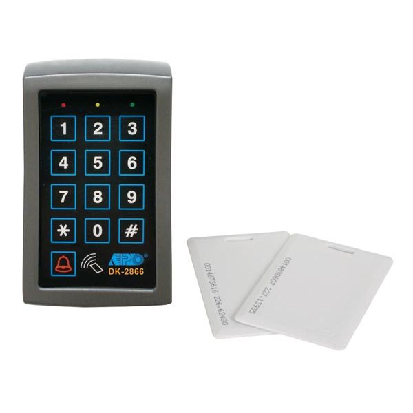 Velleman Leitor Controlo Acesso HAA2866N Teclado Digital IP55 com Leitor de Cartões e 3 Saídas Relé