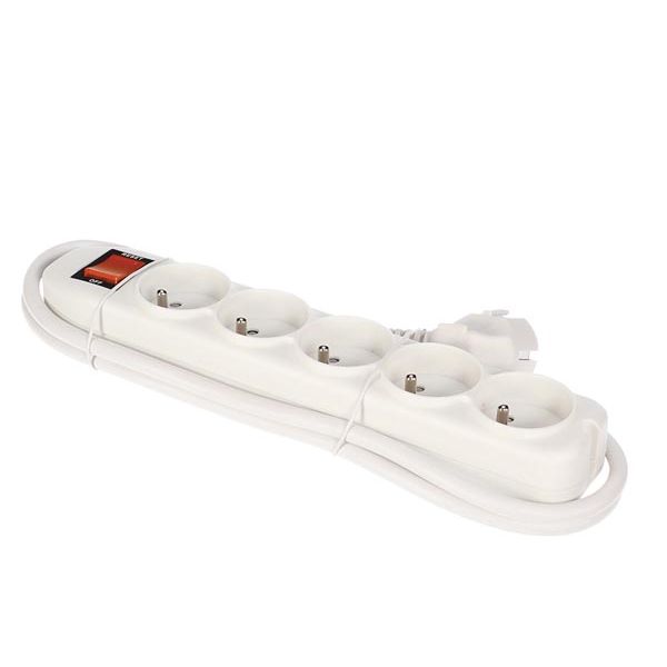 Velleman Tomada de 5 Entradas com Interruptor & Protecção . - EWS5W