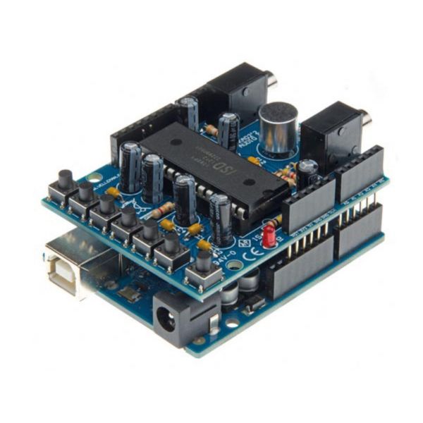 Whadda WPSH02 Shield de Gravação de Áudio Arduino Preto