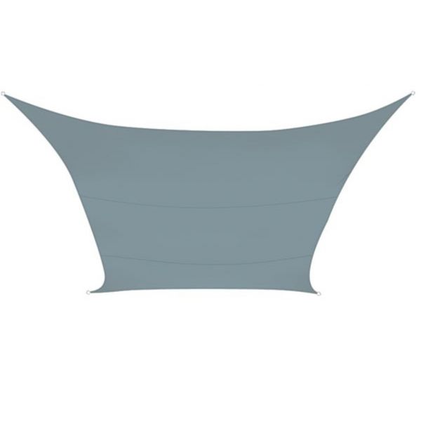 Perel Toldo Vela de Sombreamento Quadrado 5x5m Cinzento Claro