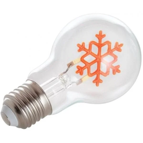 Vellight Lâmpada LED Decorativa V-SNOWFL-2W-G Floco de Neve Dourado