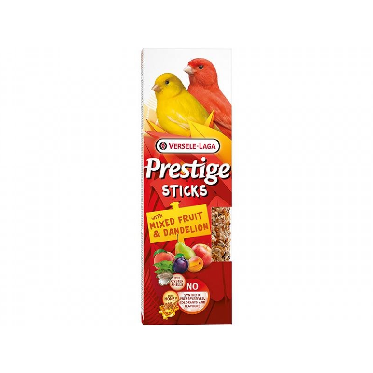 Versele Laga Prestige Sticks Canários Fruta Mista Dente Leão 2x30g