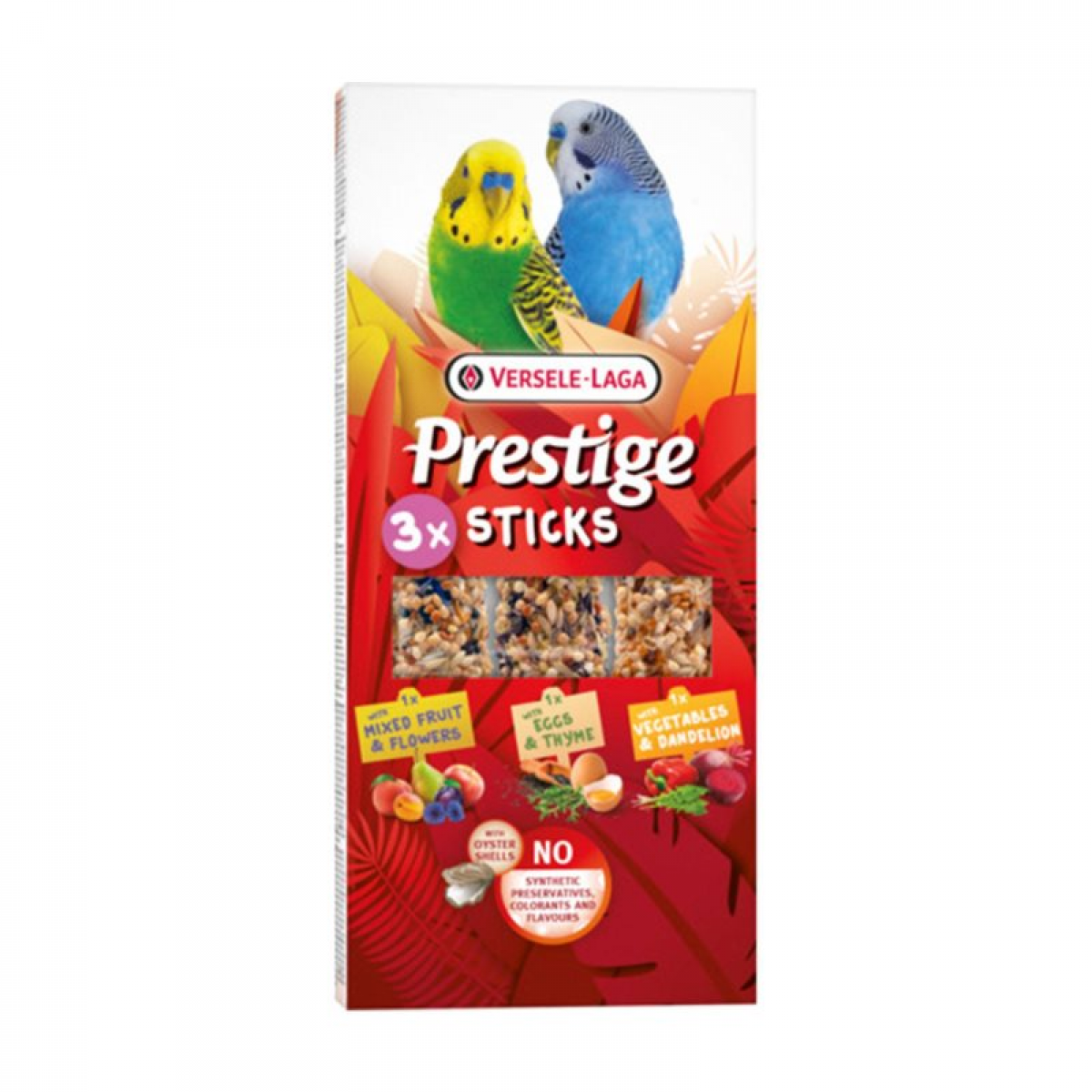 Versele Laga Prestige Sticks de Sementes Mix 3 Sabores 3 Sticks 90g