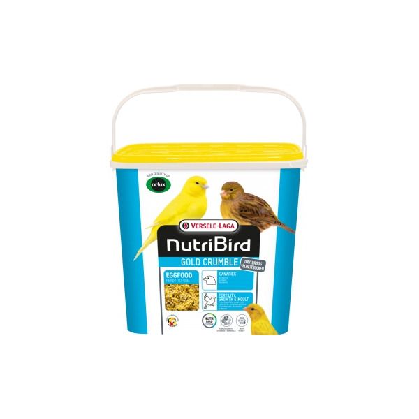 Versele Laga Nutribird Gold Crumble Papa Seca Amarela Canários 4kg