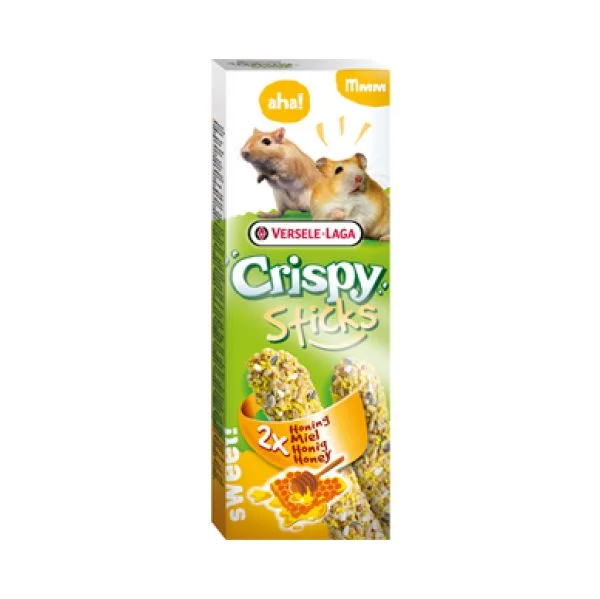 Versele Laga Crispy Sticks c/Mel Hamsters e Gerbos 2x55g