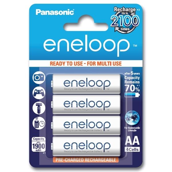 Panasonic Recarregáveis AA1900mAh BK-3MCCE