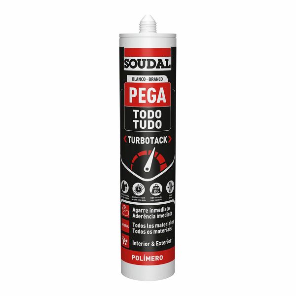 Soudal Adesivo de Montagem Turbotack Branco 290ml