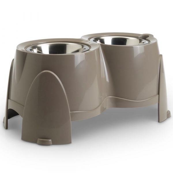 Savic Comedouro Ergo Feeder 2x 0,85 l 15,5 cm, Altura 18,5 cm