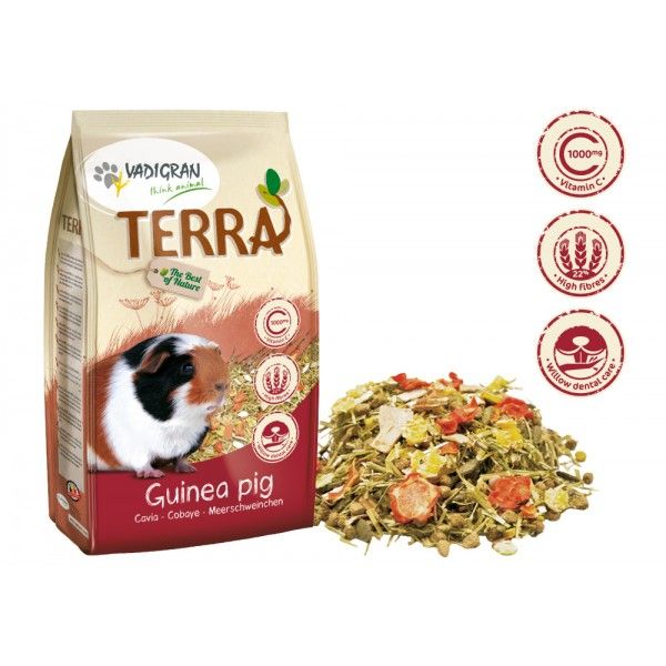 Vadigran Terra Alimento Premium para Porquinhos da Índia 1KG