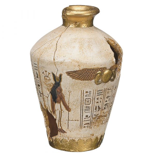 Vadigran Vaso Egípcio Decorativo para Aquário Grande