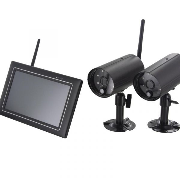 Chacon Kit Vdeovigilância Ecrã + 2 Câmaras Sem Fios
