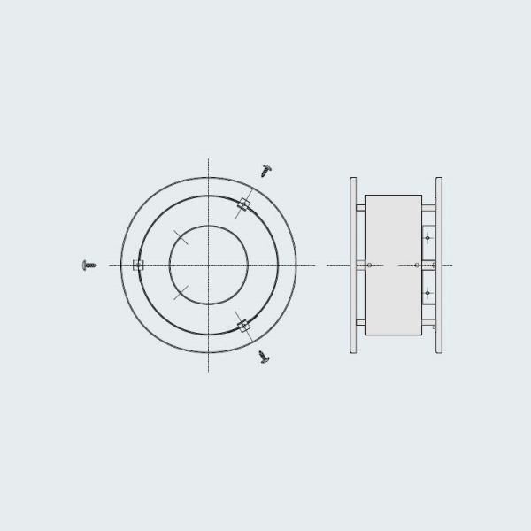 Ariston Terminal para Descarga Vertical D80 Negro para Telhado Plano - 3318031
