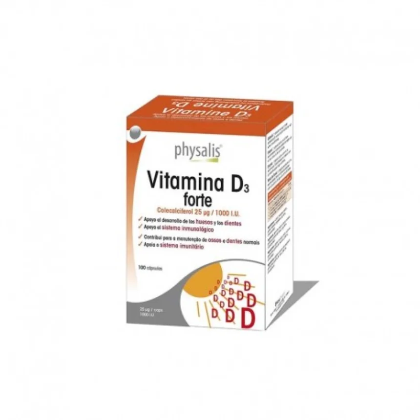 Vitamina D3 Forte | 100 Cápsulas – Physalis